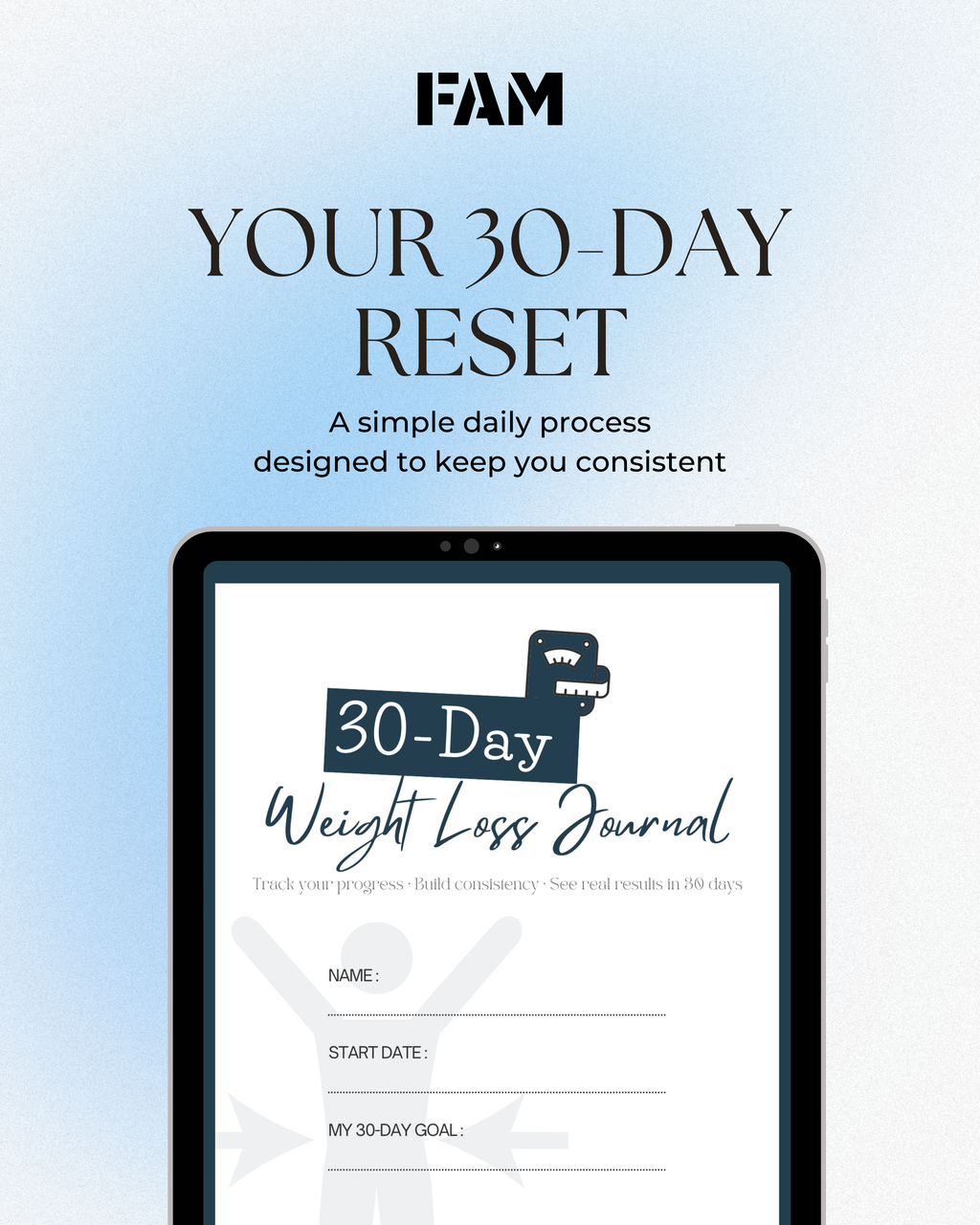 30-Day Weight Loss Journal – Stay Consistent. See Real Results 🔥📆