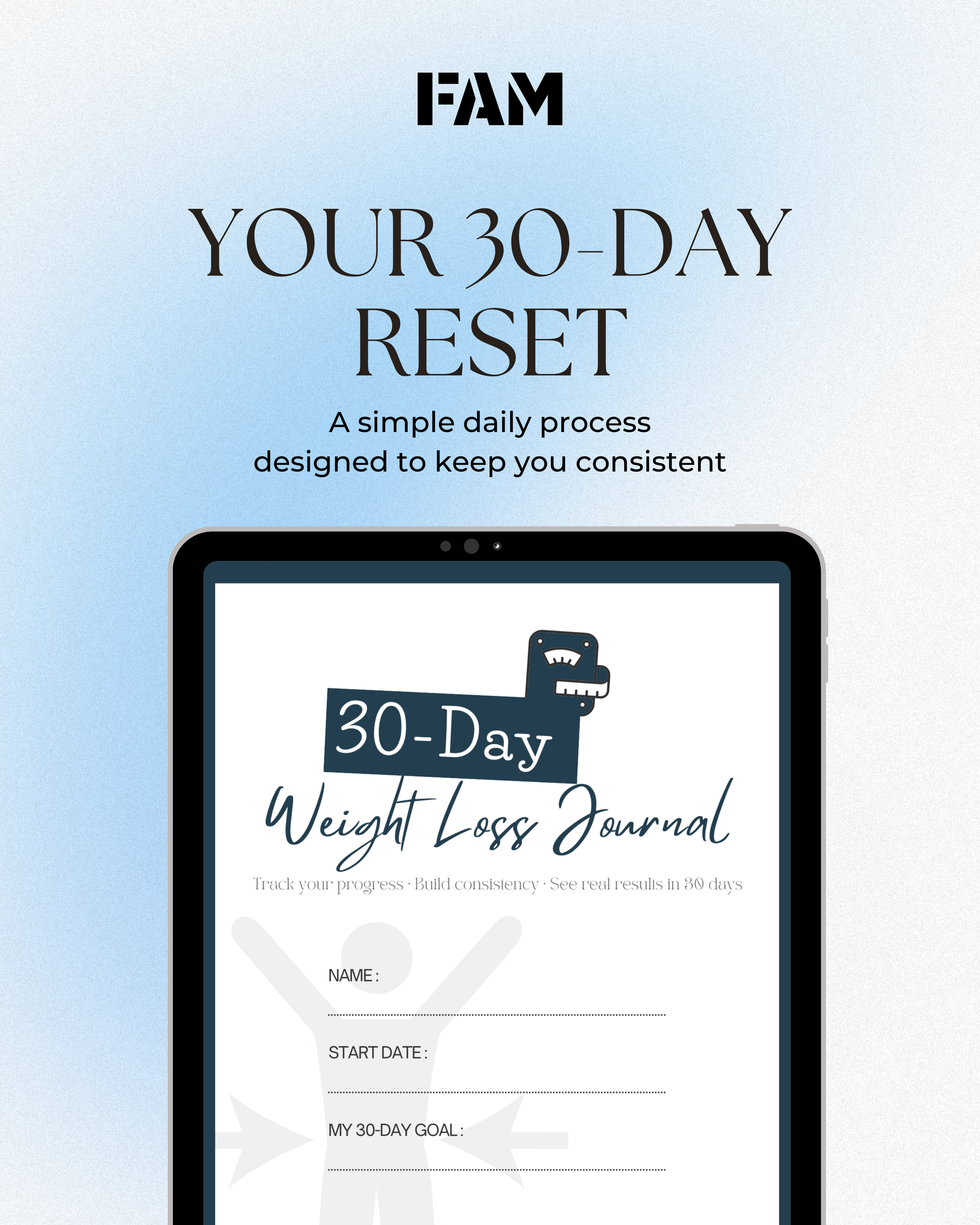 30-Day Weight Loss Journal – Stay Consistent. See Real Results 🔥📆