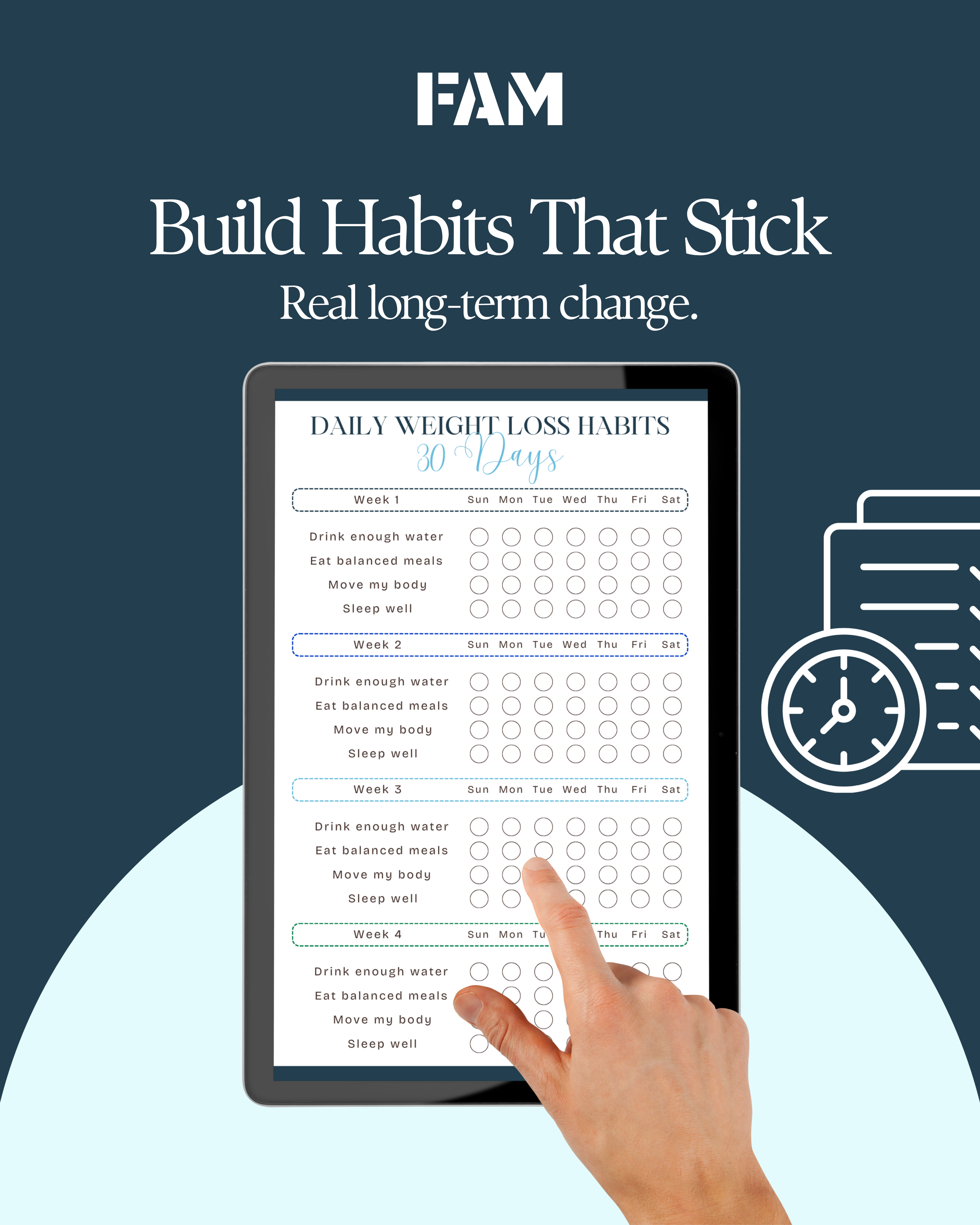 30-Day Habit Builder Tracker